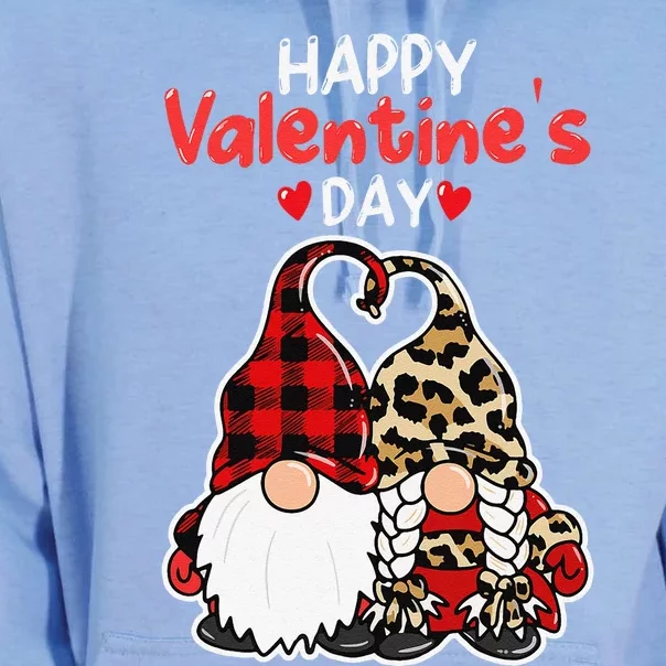 Happy Valentine's Day Gnomes Couple Valentines Day Love Happy Unisex Surf Hoodie