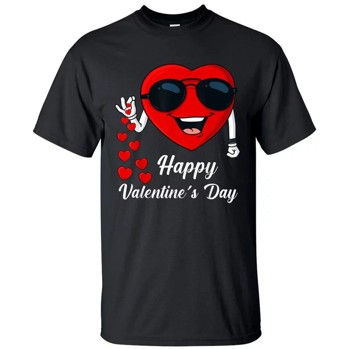 Happy Valentines Day Cute Heart Bae Funny Salting Hearts Tall T-Shirt