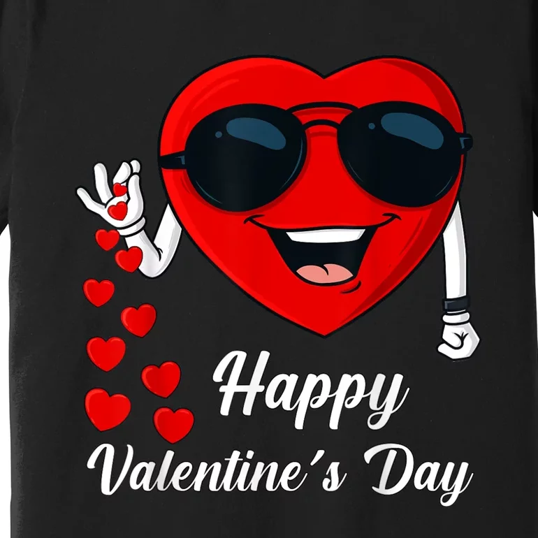 Happy Valentines Day Cute Heart Bae Funny Salting Hearts Premium T-Shirt