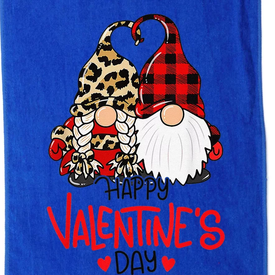 Happy Valentine's Day Gnomes Couple Valentines Day Love Platinum Collection Golf Towel