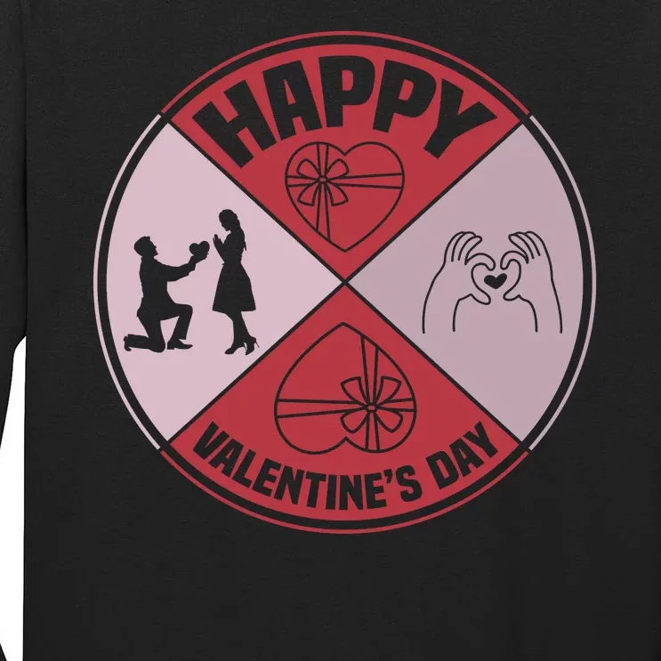 Happy Valentine's Day Tall Long Sleeve T-Shirt