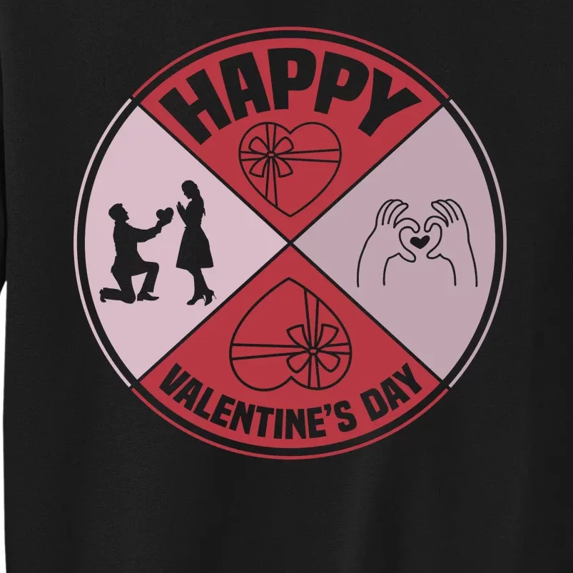 Happy Valentine's Day Tall Sweatshirt