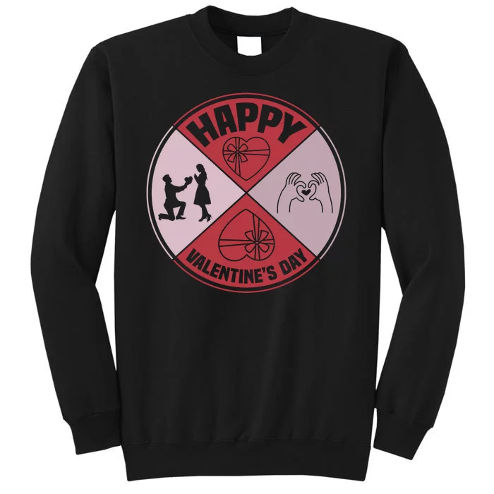 Happy Valentine's Day Tall Sweatshirt