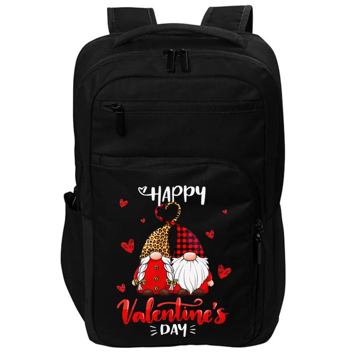 Happy Valentine's Day Gnomes Couple Valentines Day Women Impact Tech Backpack