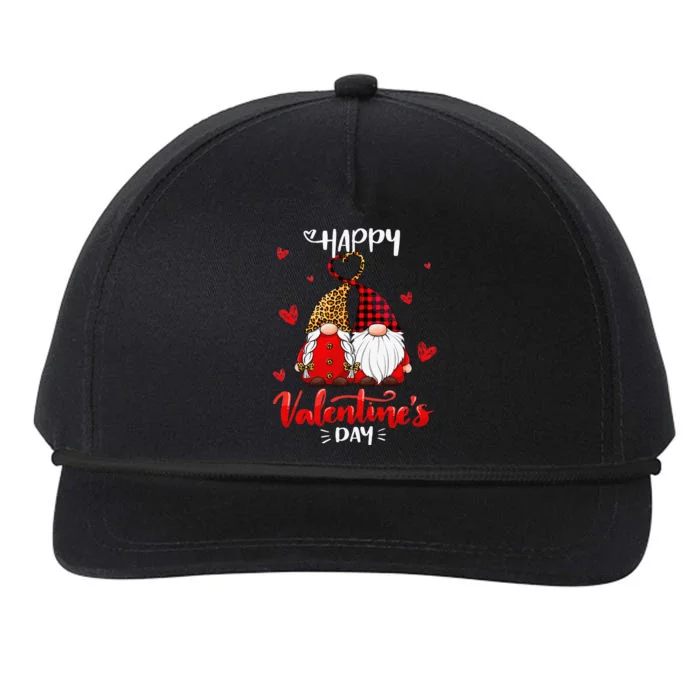 Happy Valentine's Day Gnomes Couple Valentines Day Women Snapback Five-Panel Rope Hat