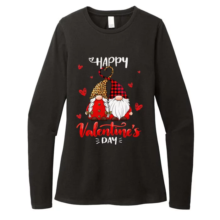 Happy Valentine's Day Gnomes Couple Valentines Day Women Womens CVC Long Sleeve Shirt