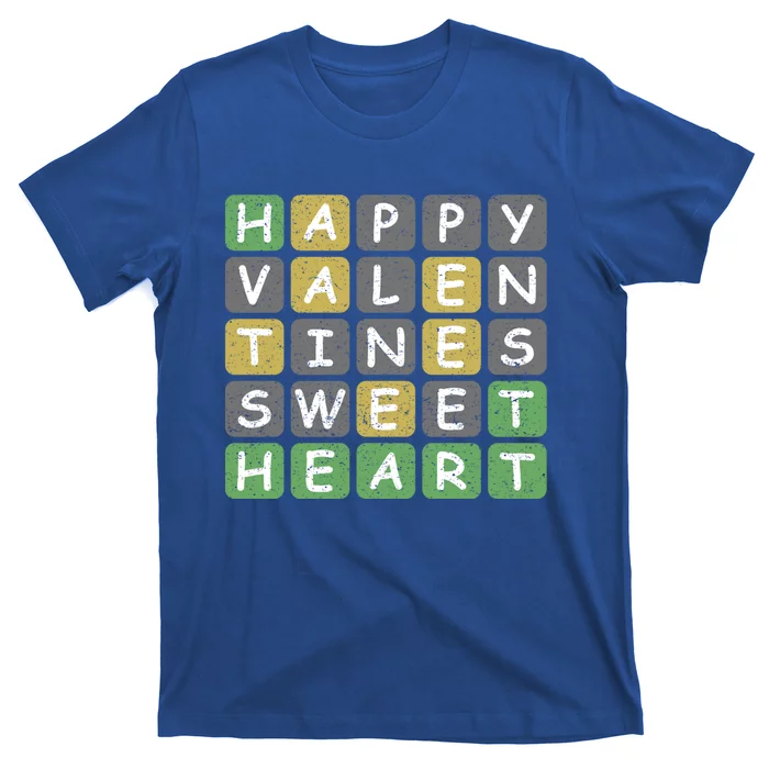 Happy Valentines Day For Word Game Lovers Gift T-Shirt