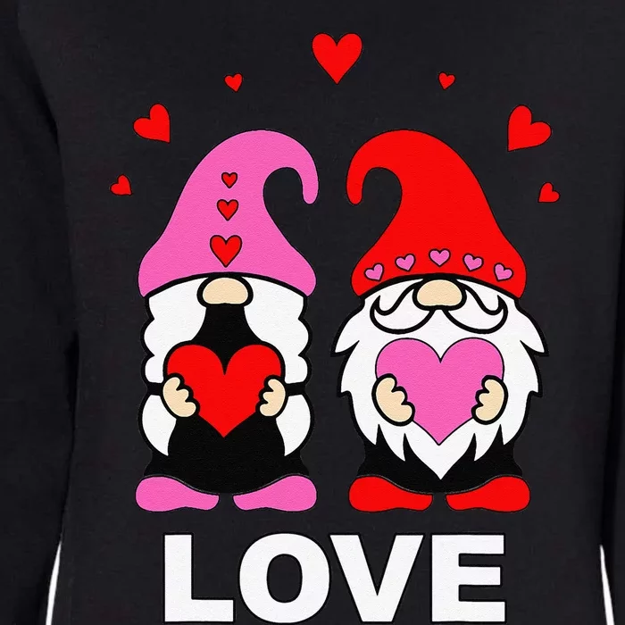 Happy Valentines Day Gnomes Elves Elf Love Anniversary Womens California Wash Sweatshirt