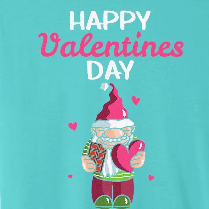 Happy Valentines Day Gnomes Heart Chocolate Bar Eating Happy Love ChromaSoft Performance T-Shirt