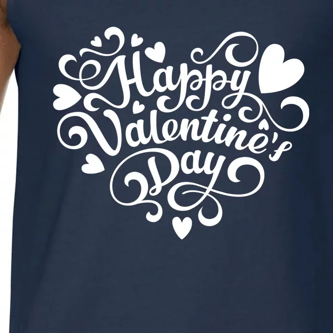 Happy Valentines Day Shaped Heart Comfort Colors® Tank Top