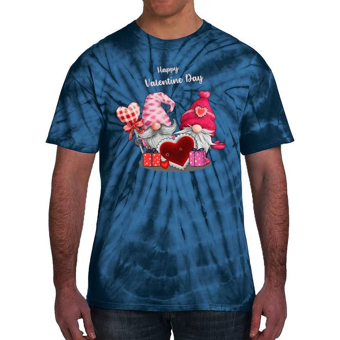 Happy Valentines Day Gnomes Heart Valentine Day For Tie-Dye T-Shirt