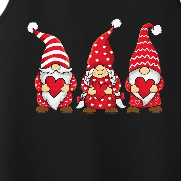 Happy Valentines Day Gnomes Love Heart For Women Couples Cute Performance Tank