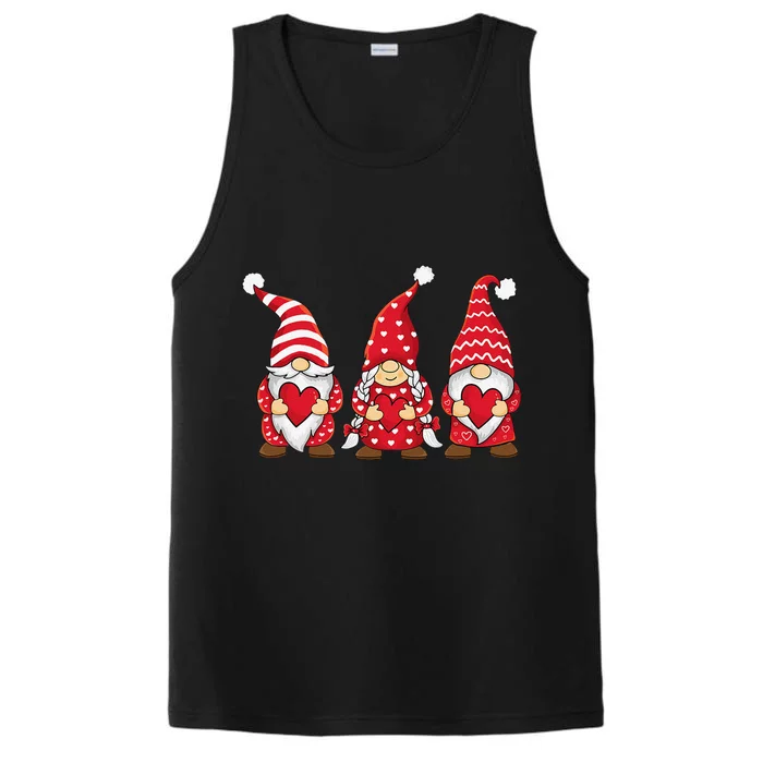 Happy Valentines Day Gnomes Love Heart For Women Couples Cute Performance Tank