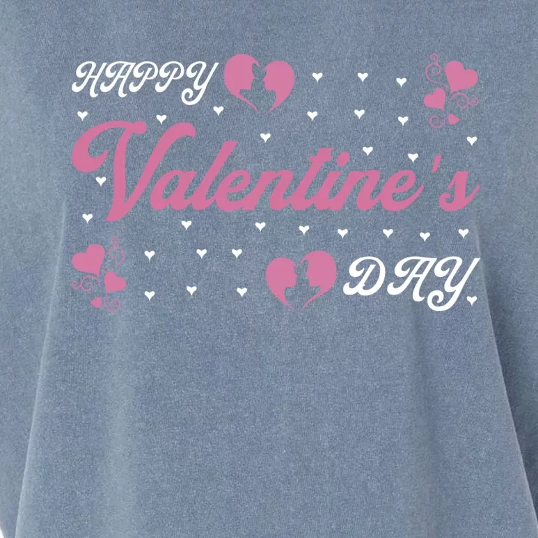 Happy Valentine's Day Funny Valentines Day Garment-Dyed Women's Muscle Tee