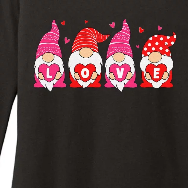 Happy Valentines Day Gnomes Love Matching Couples Womens CVC Long Sleeve Shirt