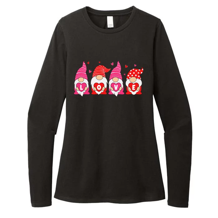 Happy Valentines Day Gnomes Love Matching Couples Womens CVC Long Sleeve Shirt