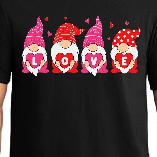 Happy Valentines Day Gnomes Love Matching Couples Pajama Set