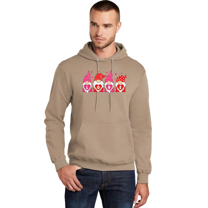 Happy Valentines Day Gnomes Love Matching Couples Hoodie