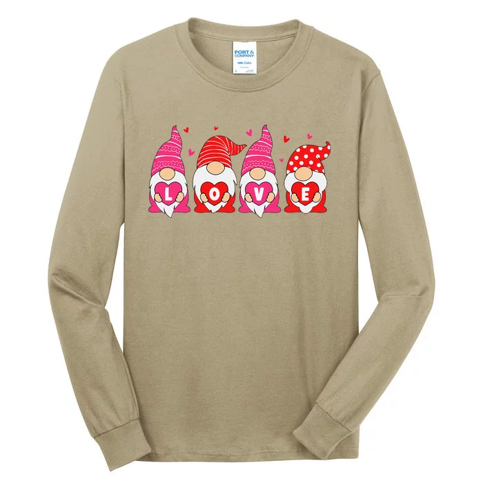 Happy Valentines Day Gnomes Love Matching Couples Tall Long Sleeve T-Shirt