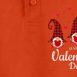 Happy Valentines Day Gnomes Plaid & Hearts Love Gift Dry Zone Grid Performance Polo