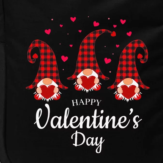 Happy Valentines Day Gnomes Plaid & Hearts Love Gift Impact Tech Backpack