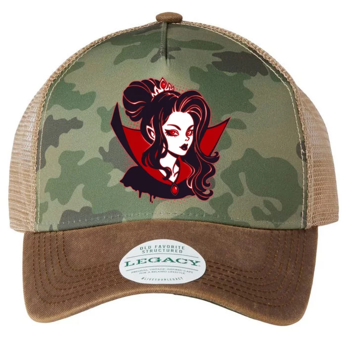 Halloween Dracula Vampire Princess Legacy Tie Dye Trucker Hat