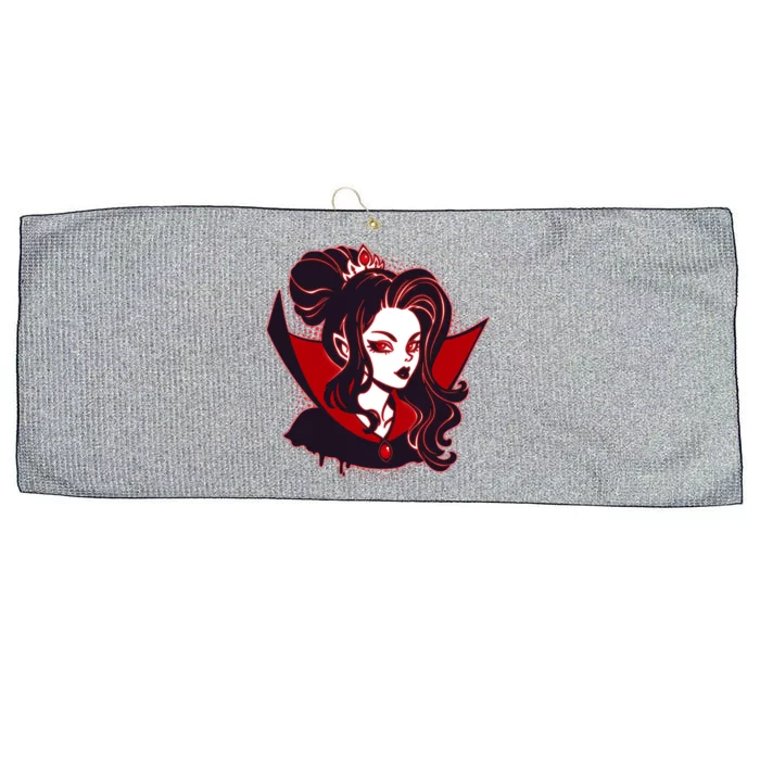 Halloween Dracula Vampire Princess Large Microfiber Waffle Golf Towel