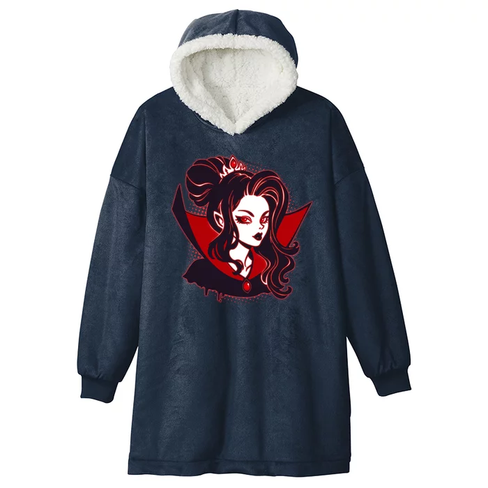 Halloween Dracula Vampire Princess Hooded Wearable Blanket