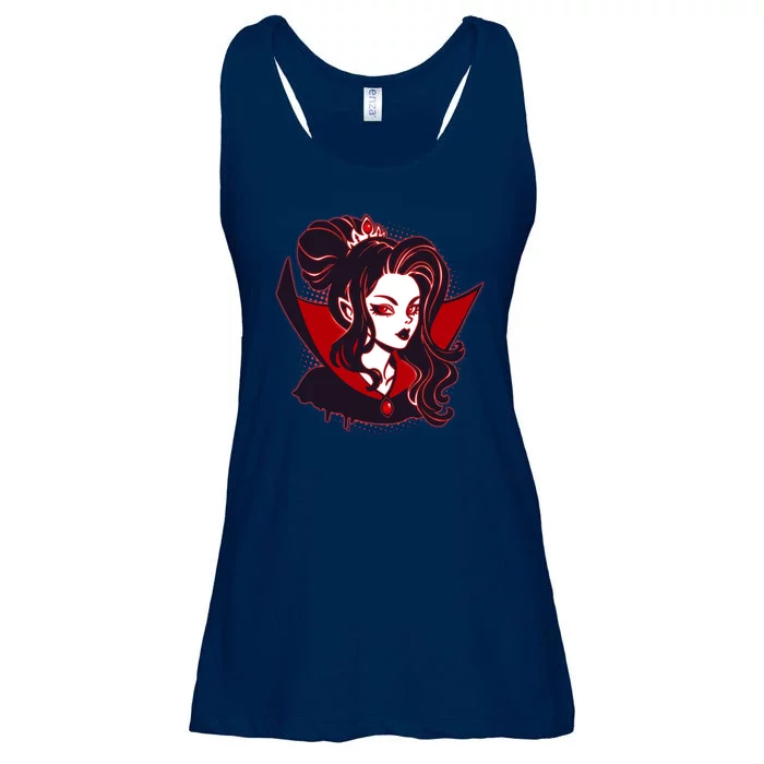 Halloween Dracula Vampire Princess Ladies Essential Flowy Tank