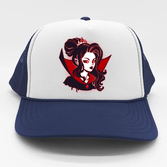 Halloween Dracula Vampire Princess Trucker Hat