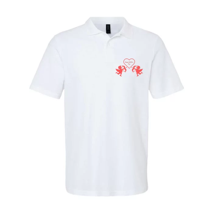 Happy ValentineS Day Softstyle Adult Sport Polo