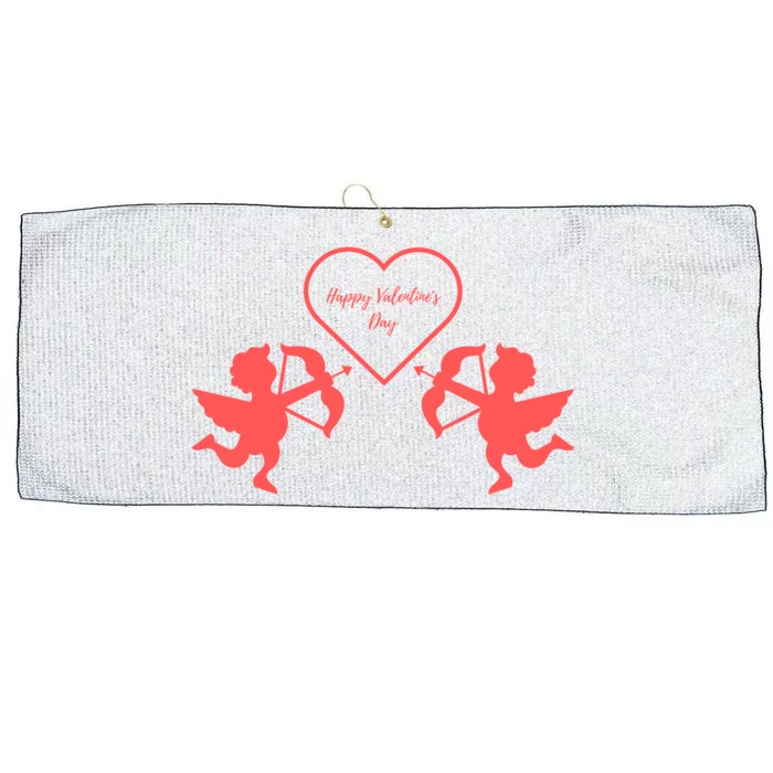 Happy ValentineS Day Large Microfiber Waffle Golf Towel