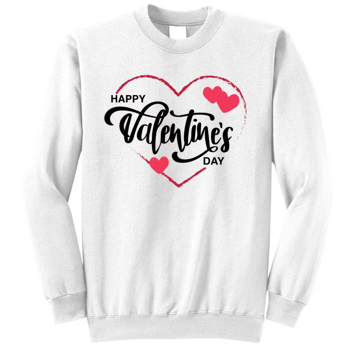 Happy Valentines Day Heart Cute Gift Sweatshirt