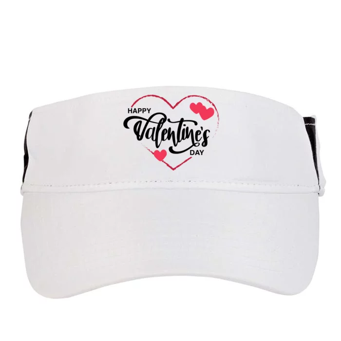 Happy Valentines Day Heart Cute Gift Adult Drive Performance Visor