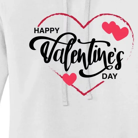 Happy Valentines Day Heart Cute Gift Women's Pullover Hoodie