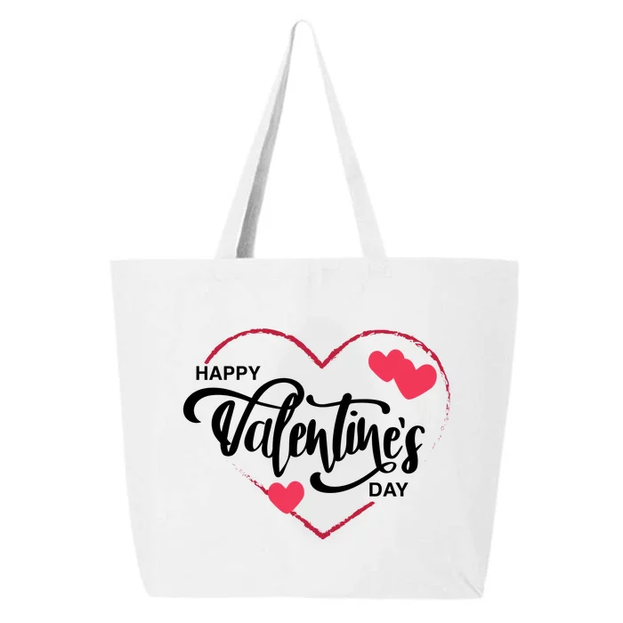 Happy Valentines Day Heart Cute Gift 25L Jumbo Tote