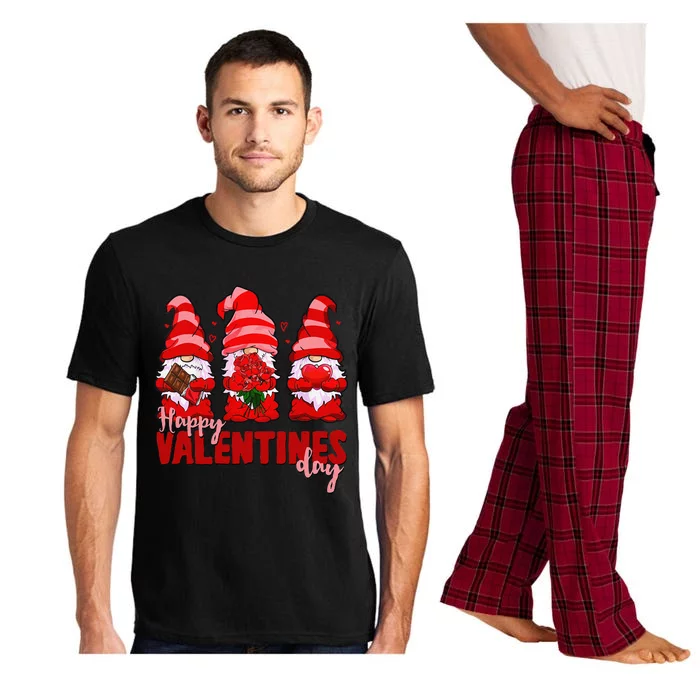 Happy Valentines Day Gnomes With Heart Funny Pajama Set