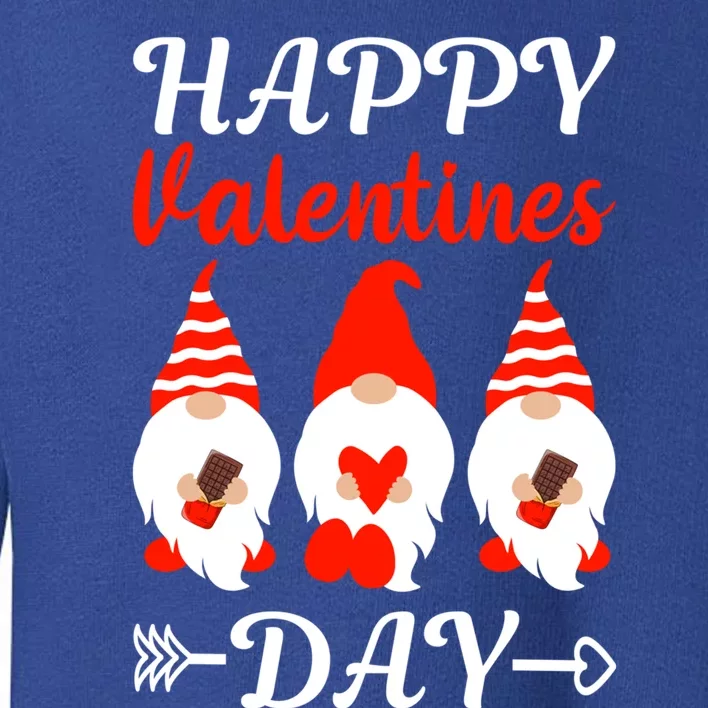 Happy Valentines Day Gnomes Heart Chocolate Bar Eating Gift Toddler Sweatshirt