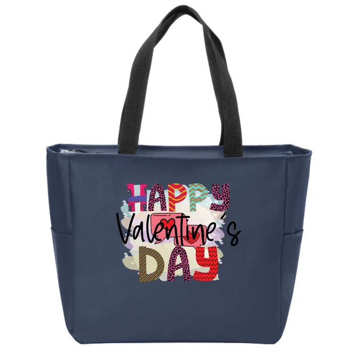 Happy Valentine’s Day Funny Valentine's Day Zip Tote Bag