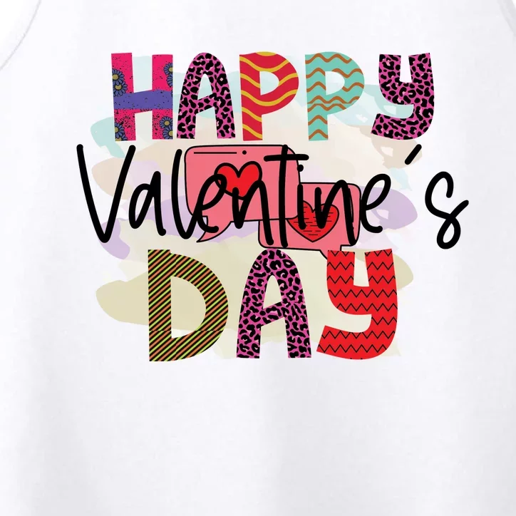 Happy Valentine’s Day Funny Valentine's Day Performance Tank