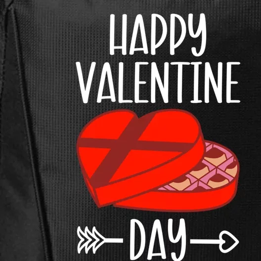 Happy Valentine's Day Chocolate Lover Sweets Eater Love Gift City Backpack