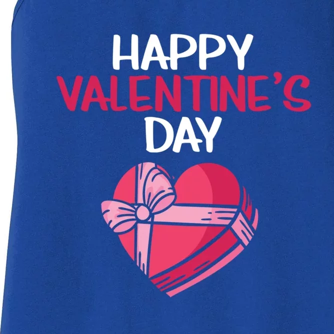 Happy Valentine's Day Chocolate Lover Sweets Eater Love Gift Women's Racerback Tank