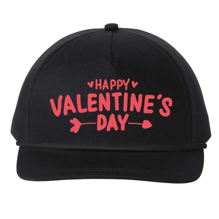 Happy Valentines Day Cute Holiday Gift Snapback Five-Panel Rope Hat