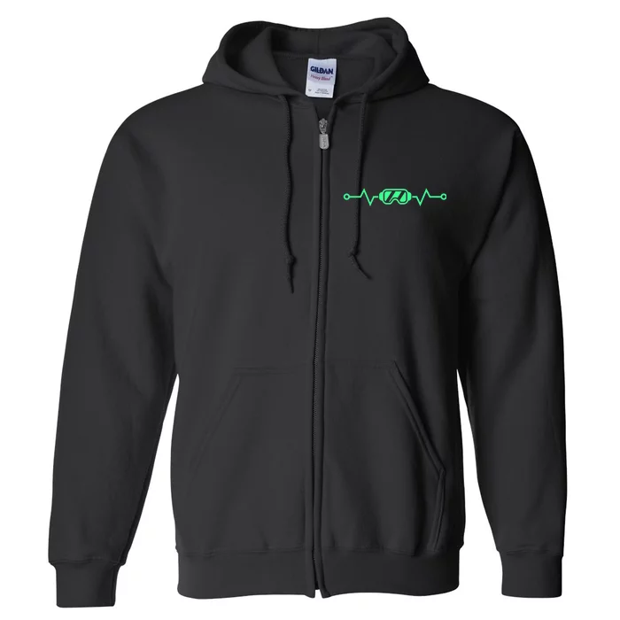 Heartbeat VR Developer & Gamer Virtual Reality Full Zip Hoodie