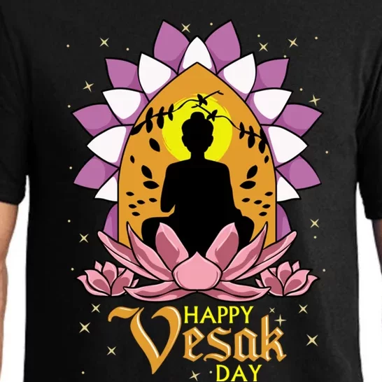 Happy Vesak Day Buddha Jayanti Buddha Purnima And Buddha Day Gift Pajama Set