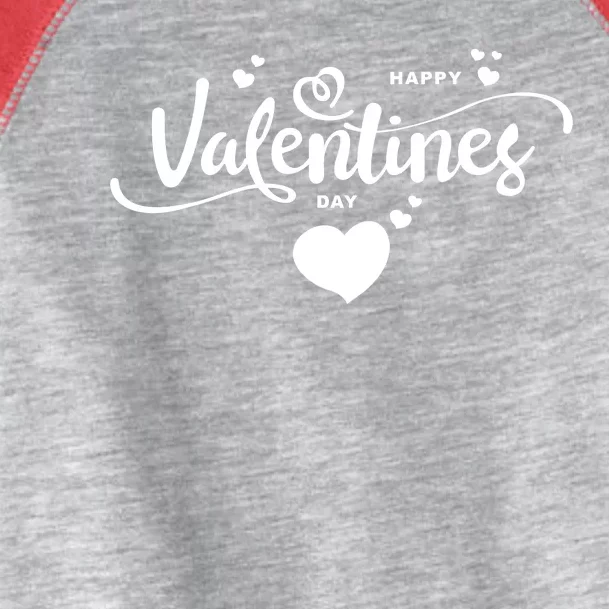 Happy Valentines Day Cute Romantic Toddler Fine Jersey T-Shirt