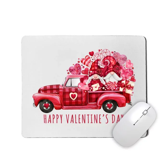 Happy Valentines Day Gnome Vintage Truck Mousepad