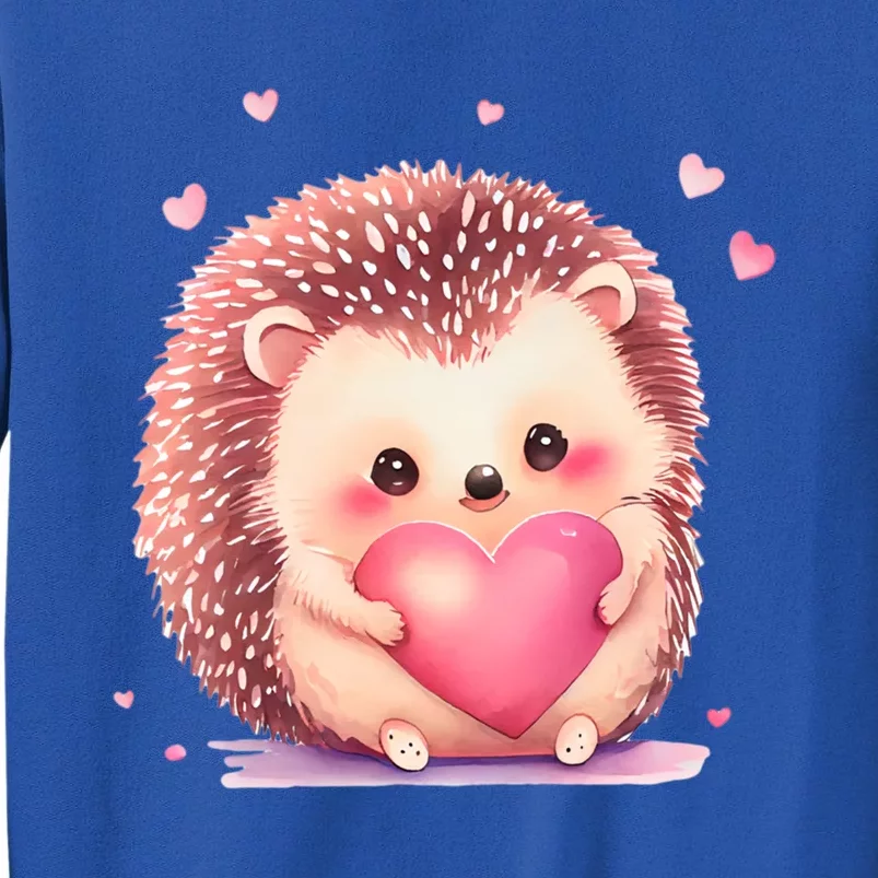 Hedgehog Valentine's Day Gift Tall Sweatshirt