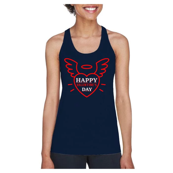 Happy Valentines Day Women's Racerback Tank