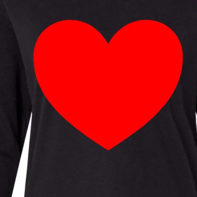 Heart Valentines Day Graphic Novelty Love Heart Womens Cotton Relaxed Long Sleeve T-Shirt